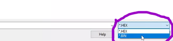 .bin file for firmware